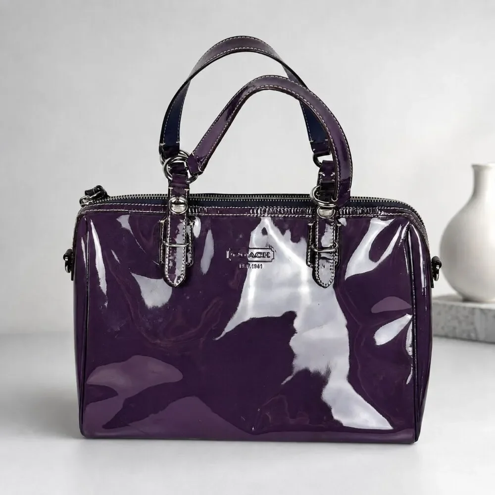 Coach structured satchel